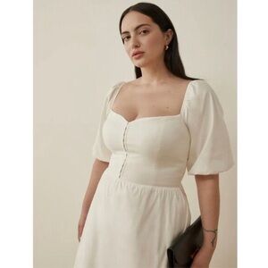 Reformation Rutherford dress size 4 dyed green